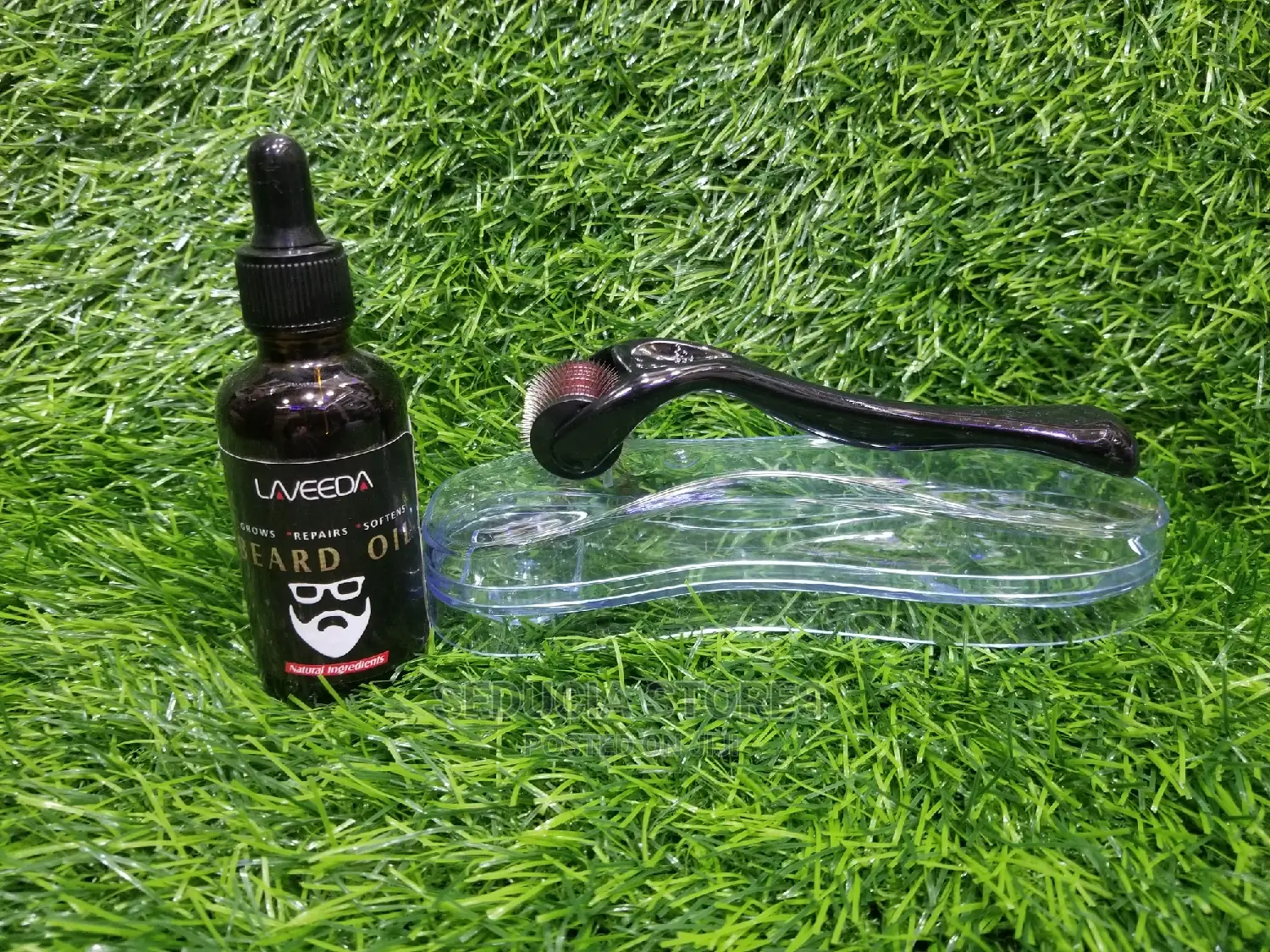 Beard/Hair Growth Combo – Derma Roller and Oil