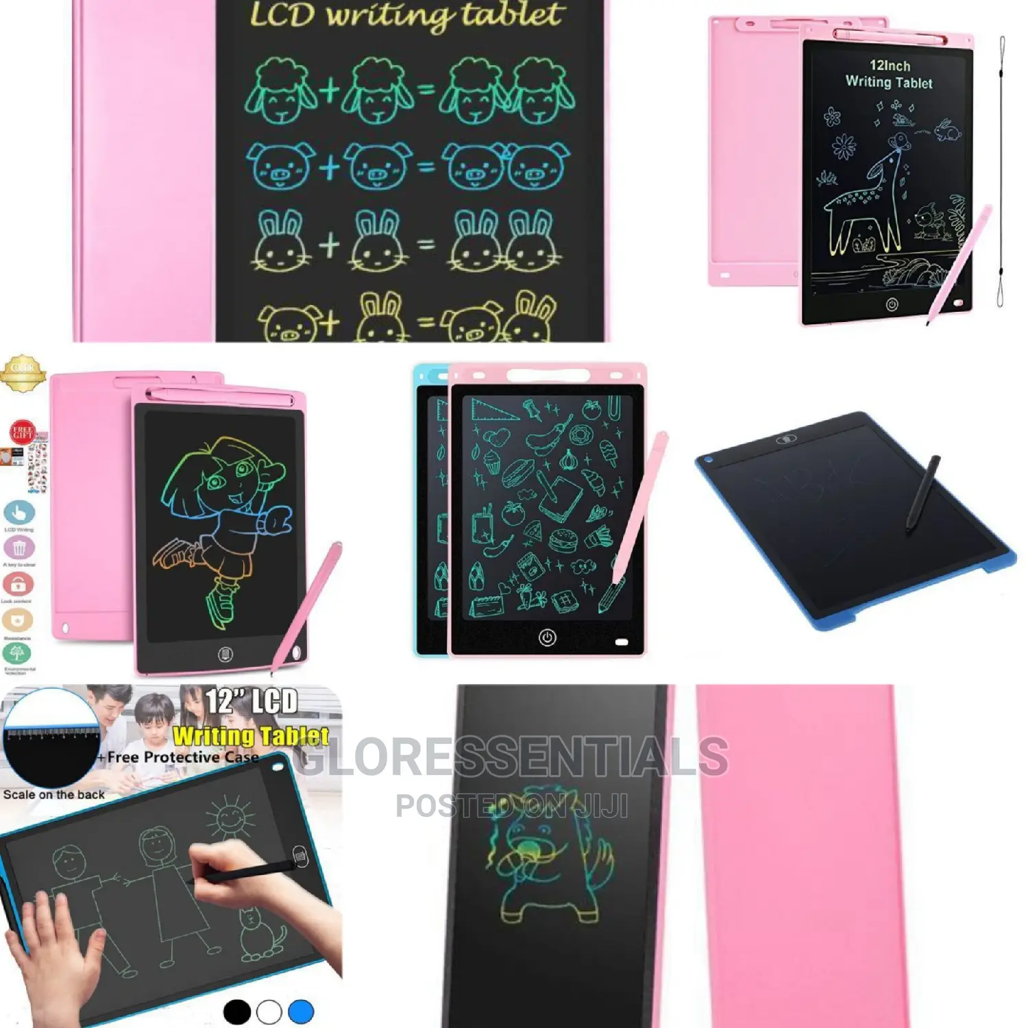 Kids Erasable Drawing Board 12 Inch LCD Writing Tablet