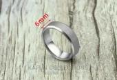 Non-Fading Brushed Steel Wedding Ring