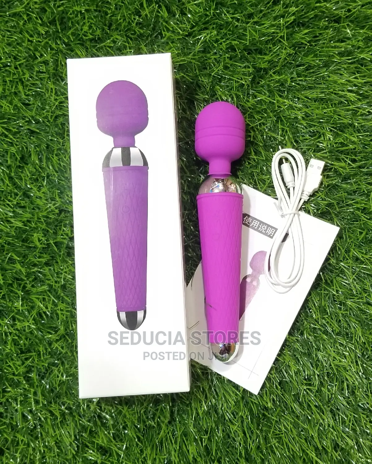 Rechargeable Magic Wand Vibrator and Dildo