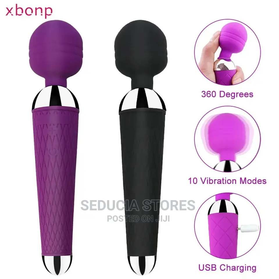 Rechargeable Magic Wand Vibrator and Dildo