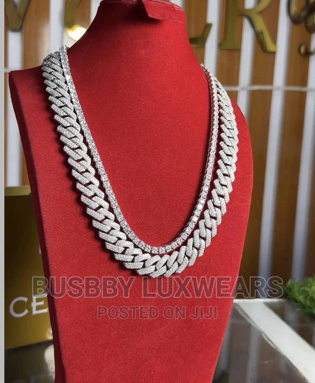 16mm 18″ Cuban Link Iced Chain Passes Diamond Tester