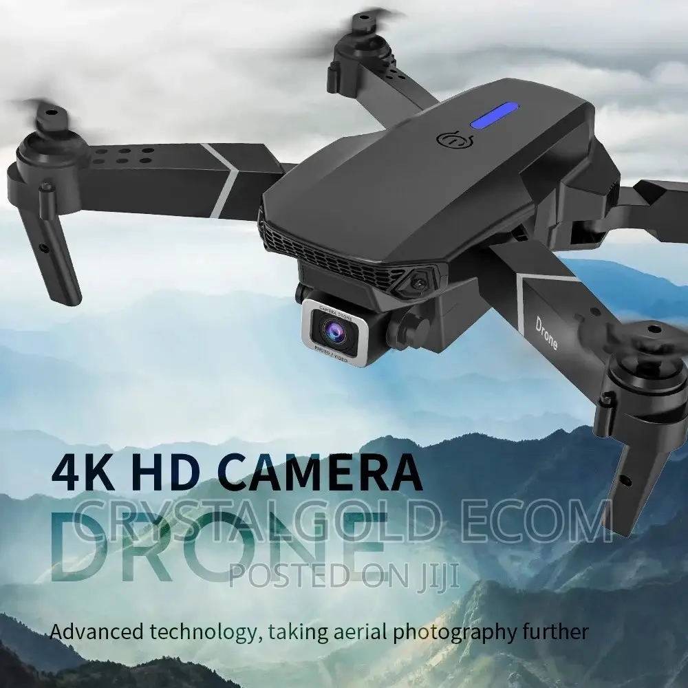 E88 Drone Wifi Drone Dual Camera + 4 Batteries Free Delivery
