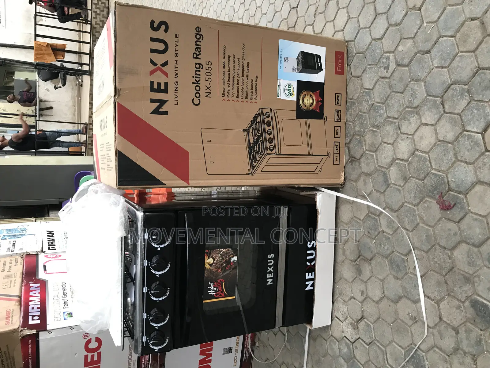 Nexus NX-5055 Gas Cooker 1 Electric 3 Gas