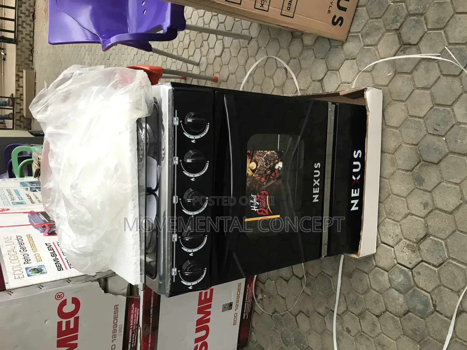 Nexus NX-5055 Gas Cooker 1 Electric 3 Gas