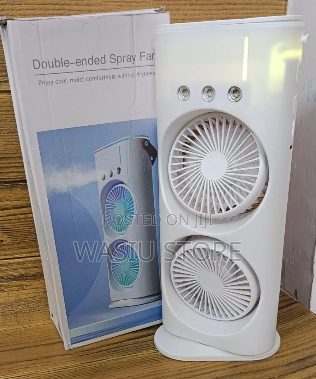 Double Ended Mist Spray Cooling Fan