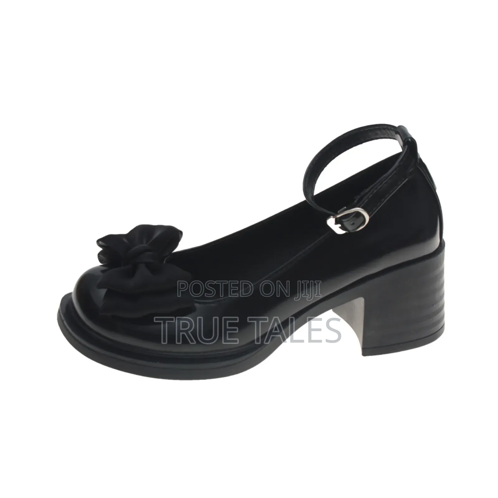 Big Girl’s Leather Formal Party Chunky Heels Platform Shoes