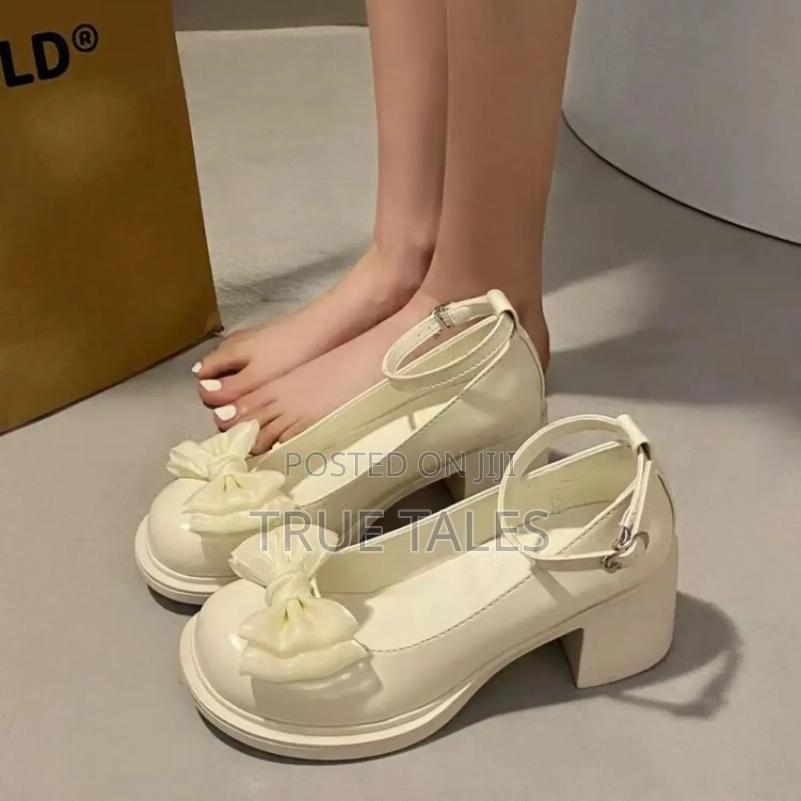 Big Girl’s Leather Formal Party Chunky Heels Platform Shoes