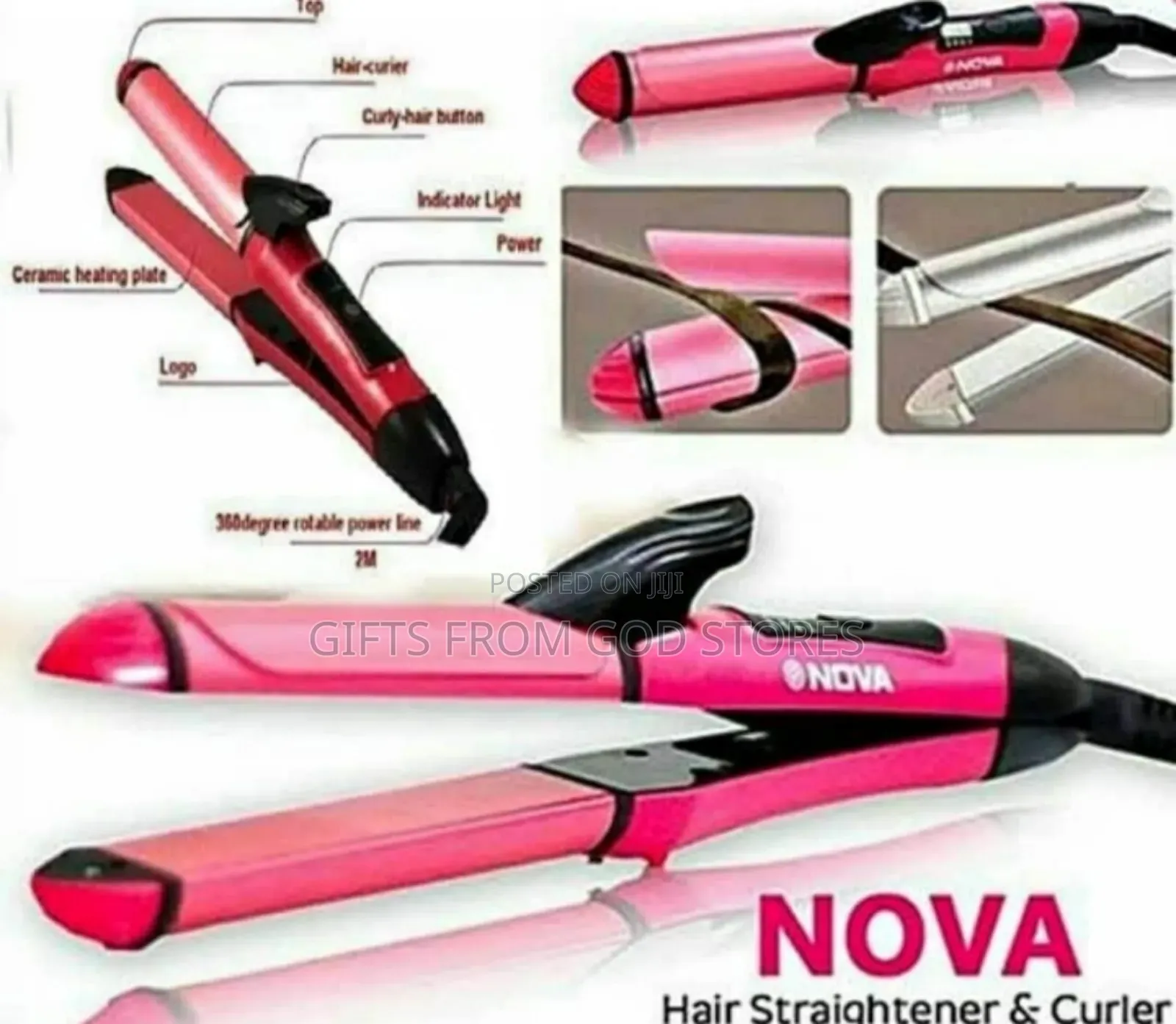 2 in 1 Nova Hair Straightener and Curler