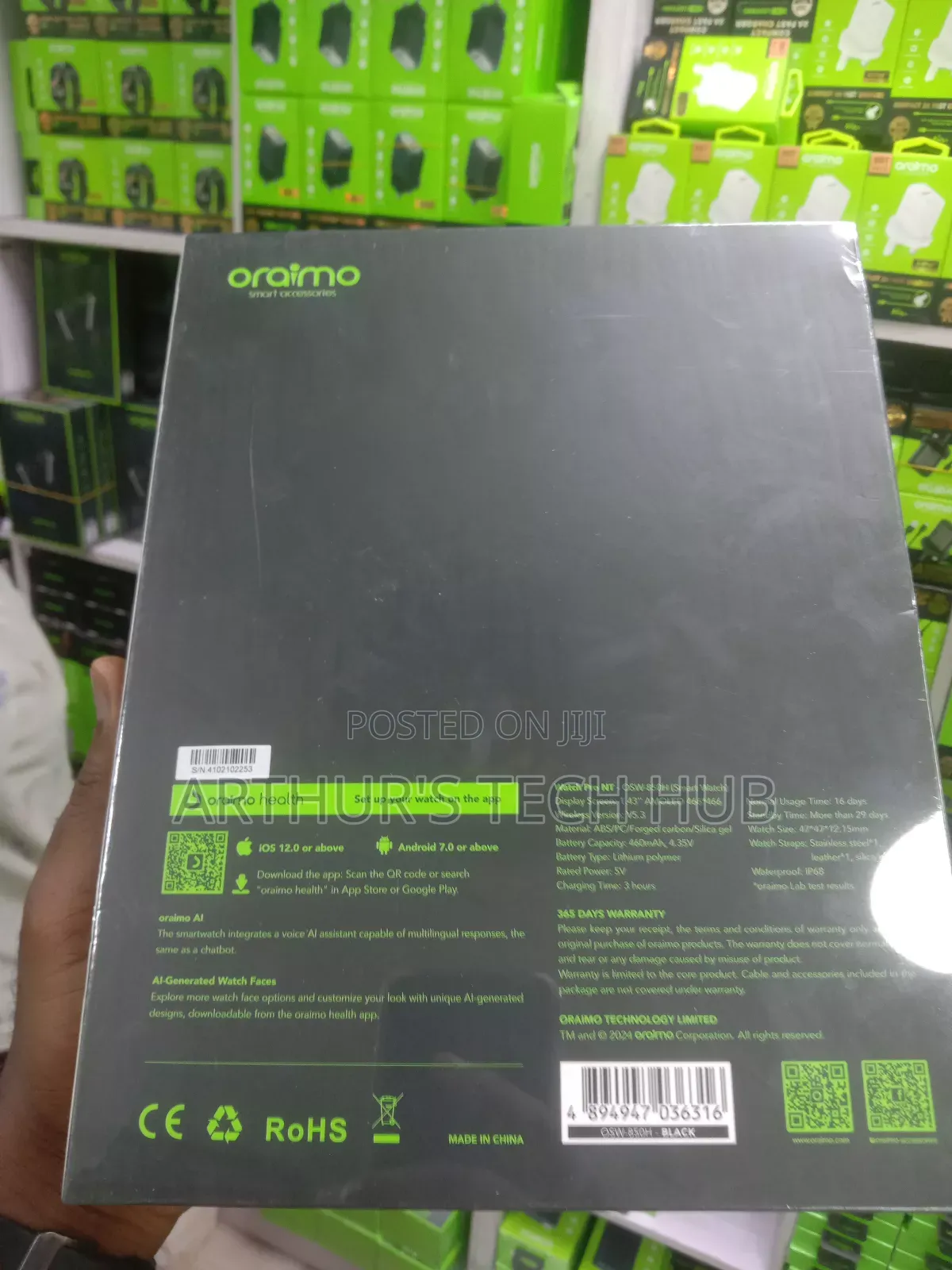 Oraimo Smart AI Watch Pro NT