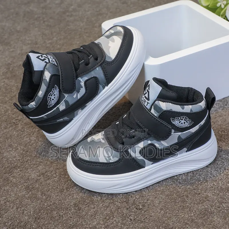Camouflage Hightop Sneakers for Kids