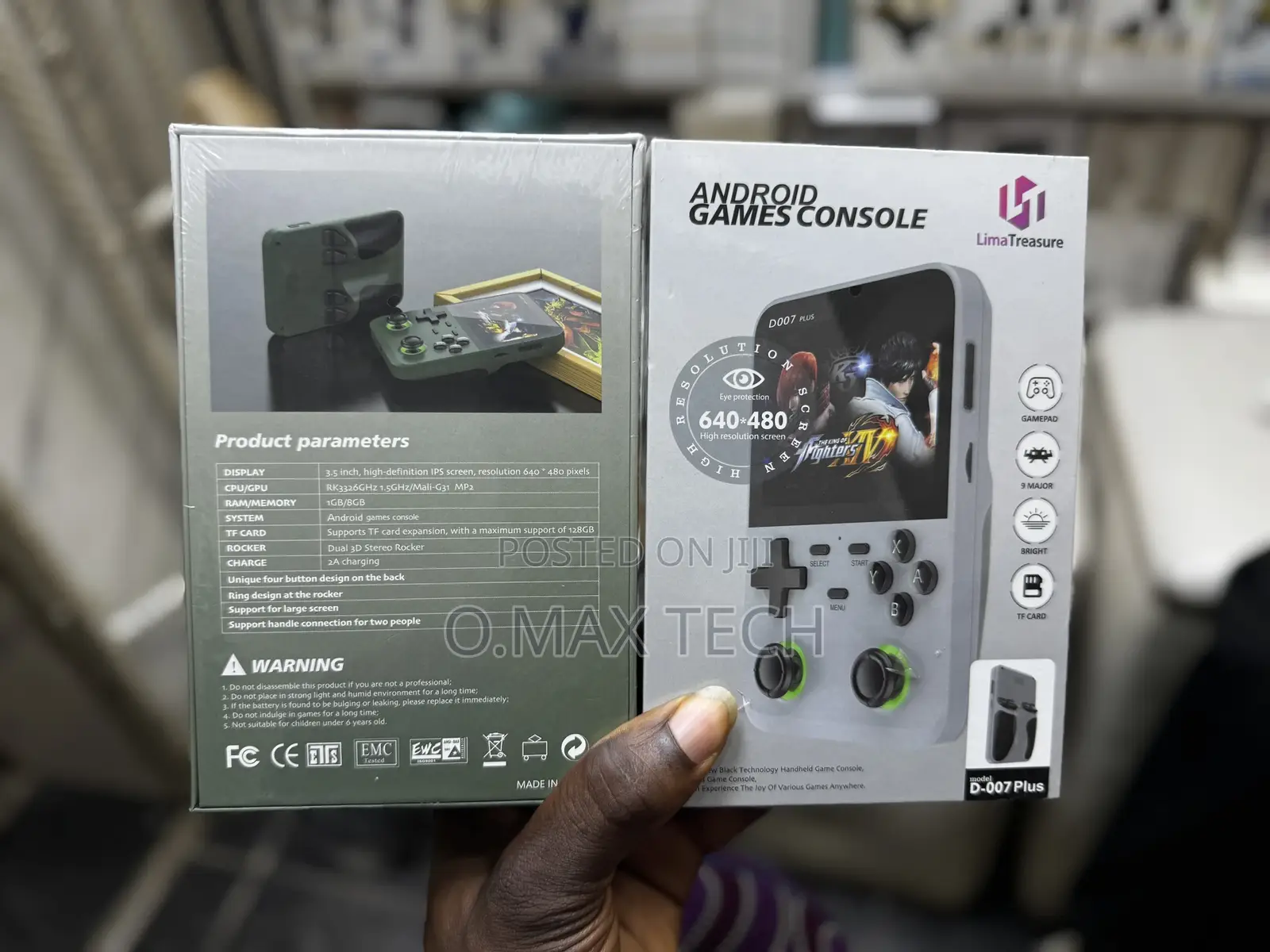 D007 Plus 3.5 Inch IPS Screen Handheld Game Consoles