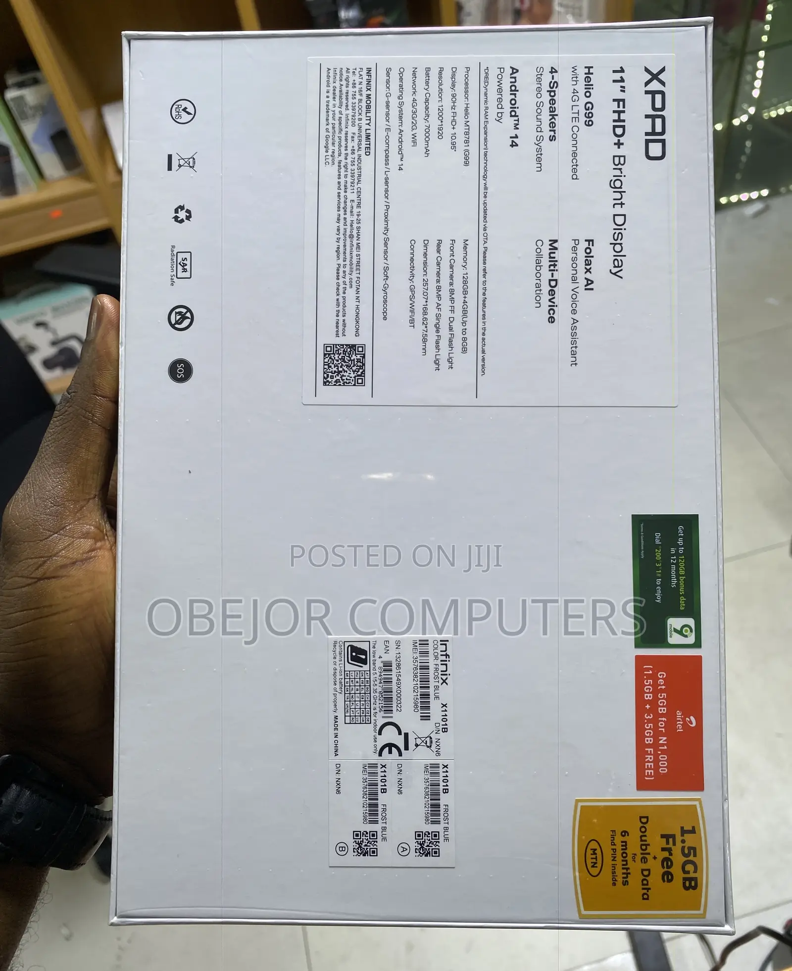 New Infinix Xpad 128 GB Black
