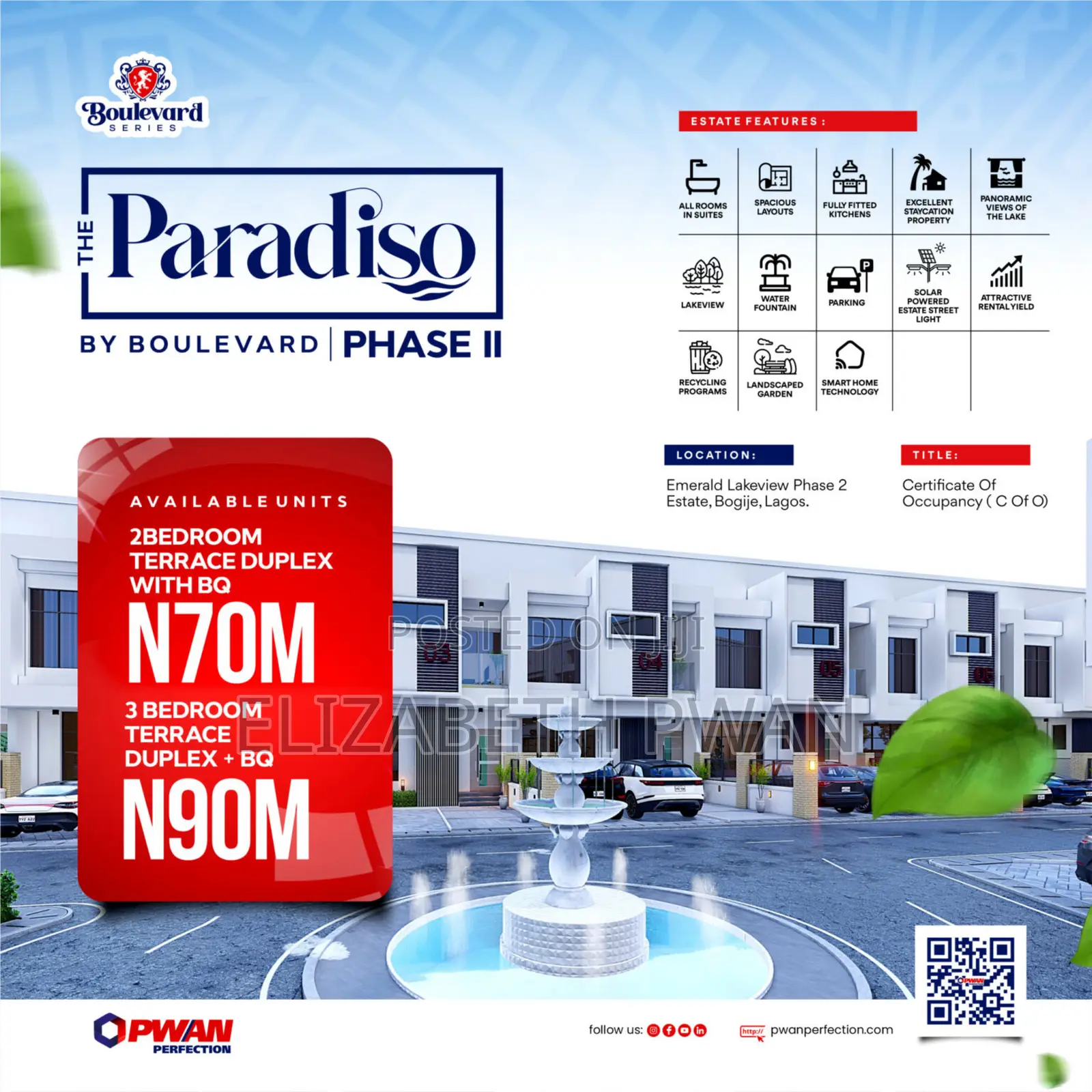 2bedroom Terrace Duplex With BQ at Beechwood Estate, Bogije