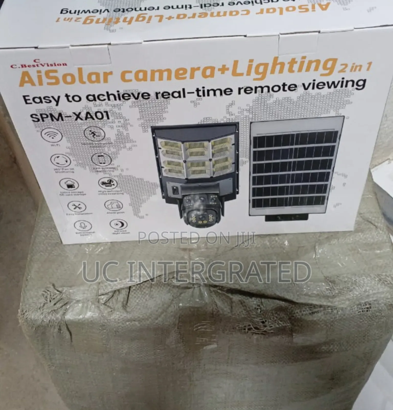 Triple Lens 4g Solar Street Light Camera Wireless