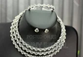 Choker Silver Set Jewelry