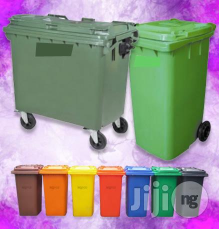 100% Virgin HDPE Plastic Waste Bin/Wheelie Bin With Wheel