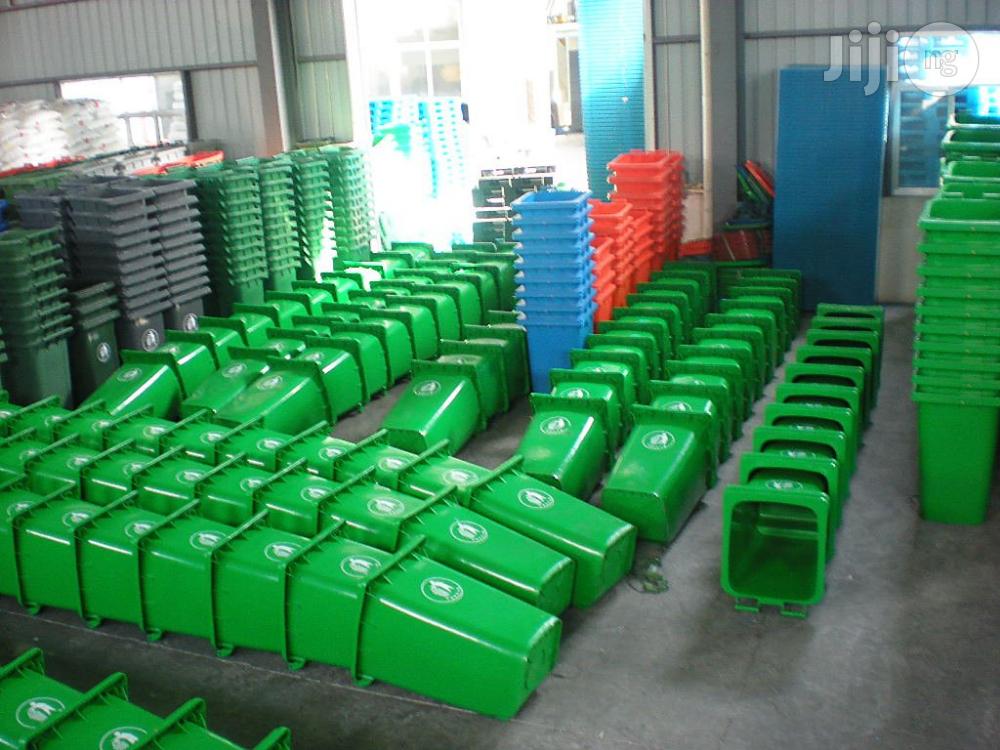 100% Virgin HDPE Plastic Waste Bin/Wheelie Bin With Wheel