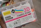 Keepsmiling Non Toxic 3D Fabric Paint 30ml 12 Colours
