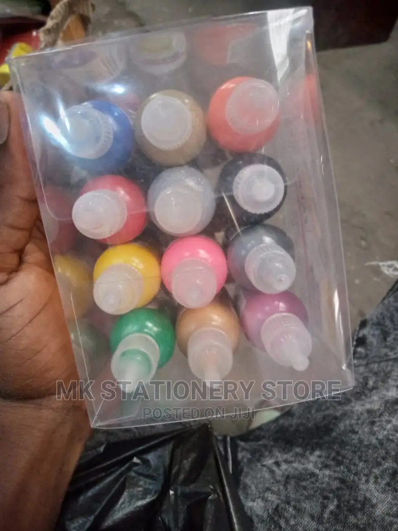 Keepsmiling Non Toxic 3D Fabric Paint 30ml 12 Colours