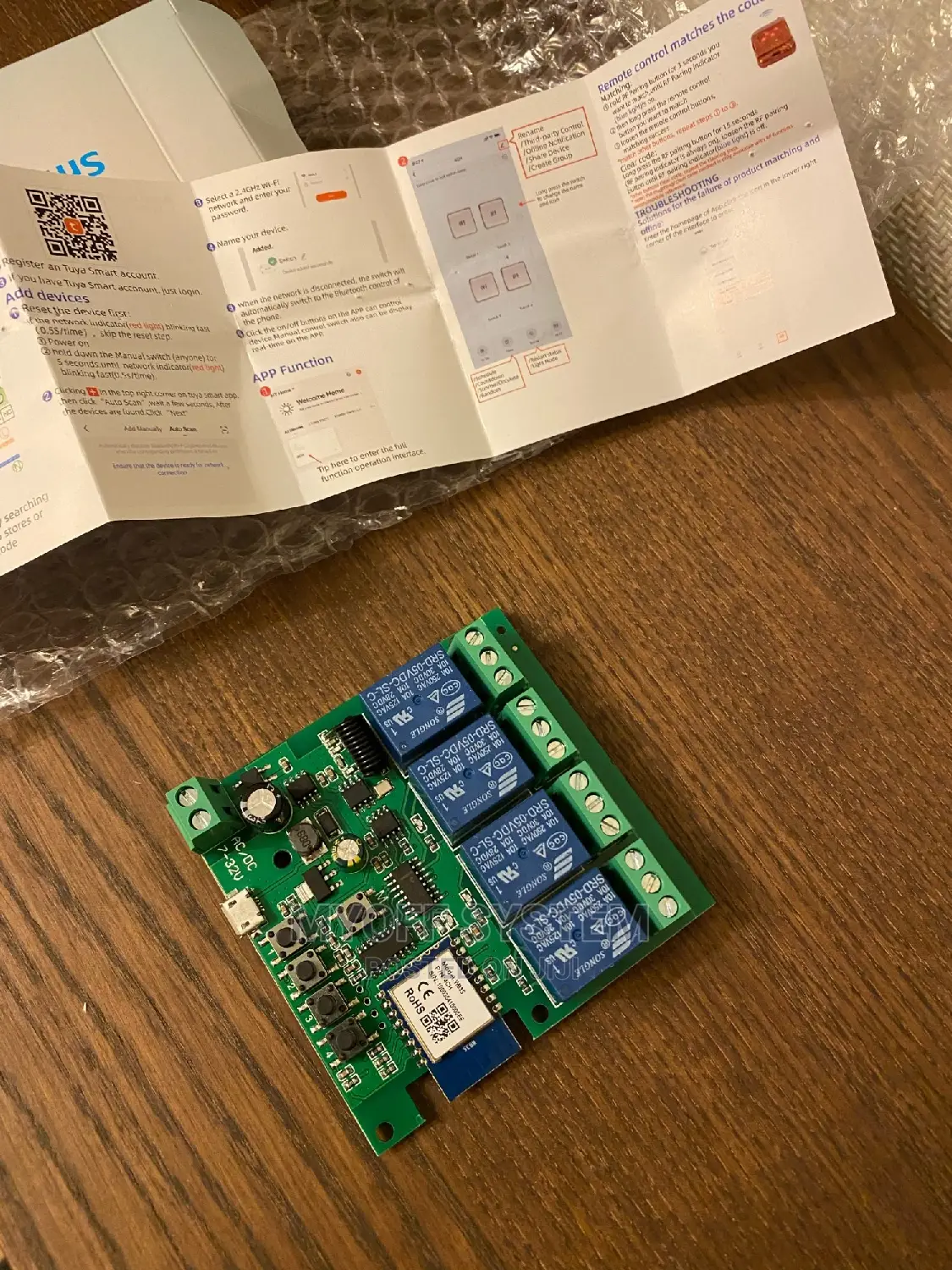 4CH Tuya Wi-Fi RF Smart Relay Module Switch