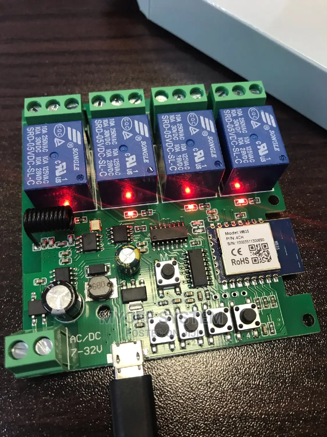 4CH Tuya Wi-Fi RF Smart Relay Module Switch