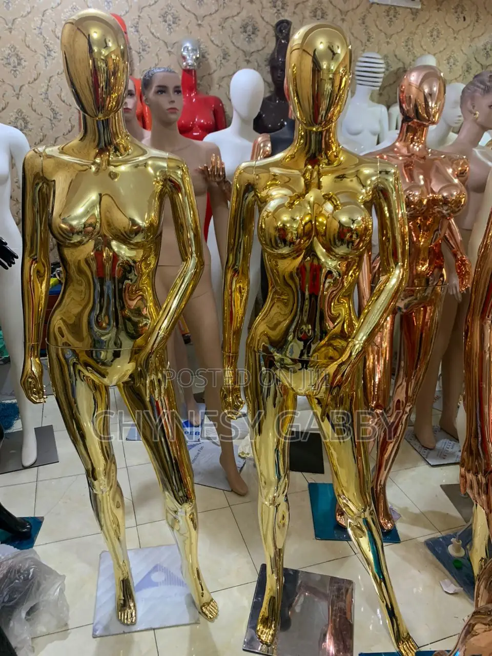 Female Gold Mannequins
