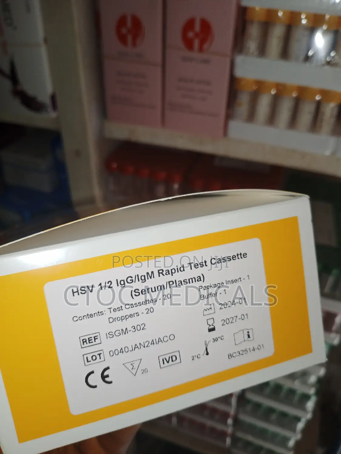 HSV 1/2 Igg/Igm Rapid Test Cassette