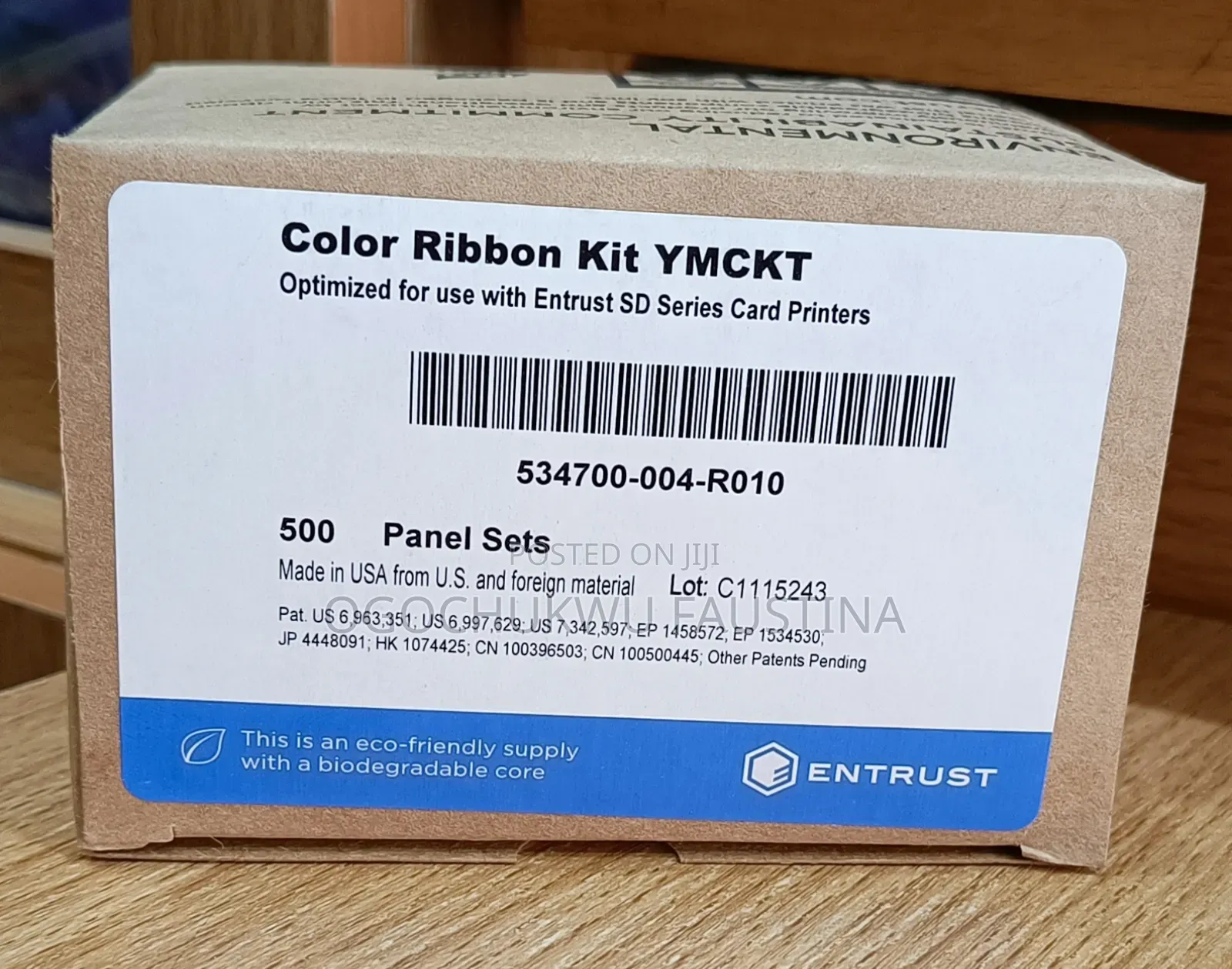 Entrust Color Print Ribbon Kit Ymckt 500 Panel Sets