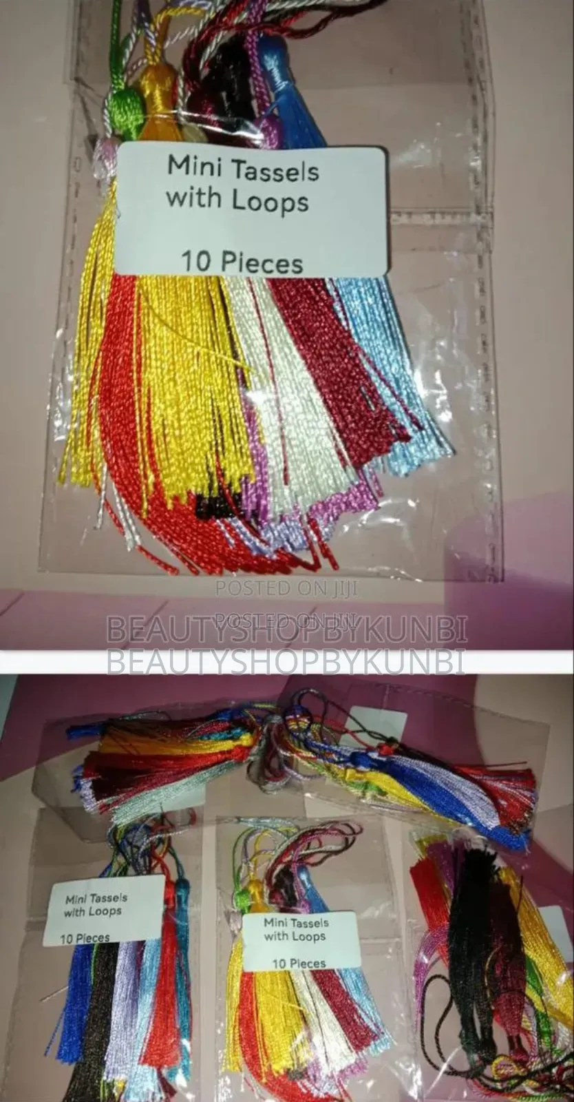 Mini Tassels With Loops (Pack of 10)