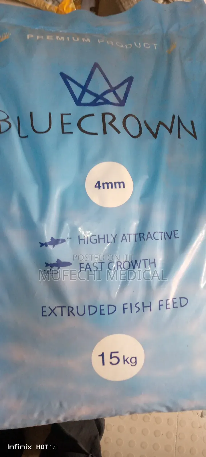 Blue Crown Fish Feed 9mm