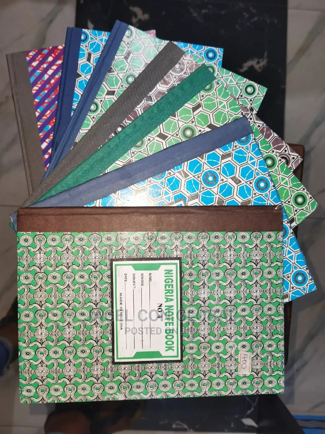 Hard Cover/ 420/ No 4 / Nigerian Notebook in Short Long