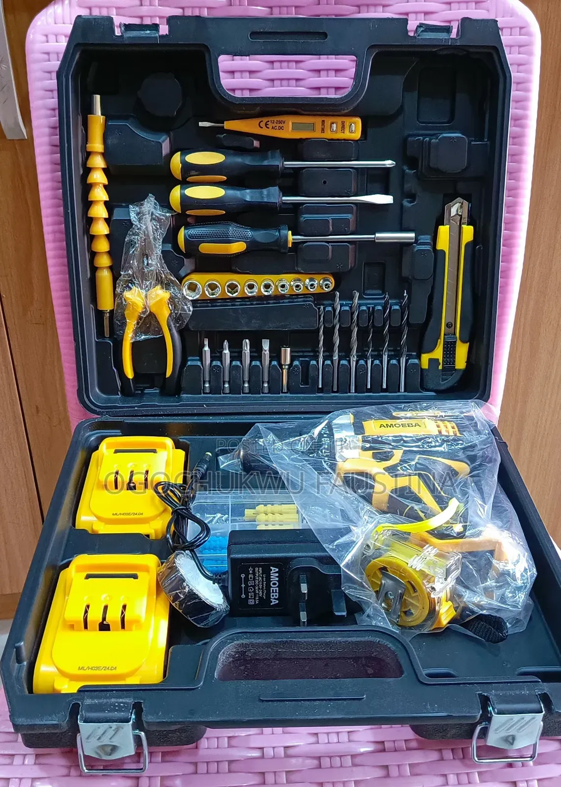 21V Electric Impact Drill Cordless Screwdriver 3 Functions