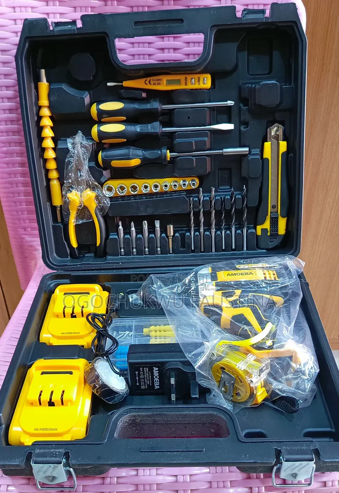 21V Electric Impact Drill Cordless Screwdriver 3 Functions