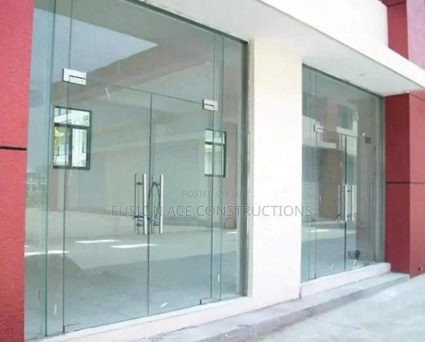 Plain Glass Frameless Doors And Tinted