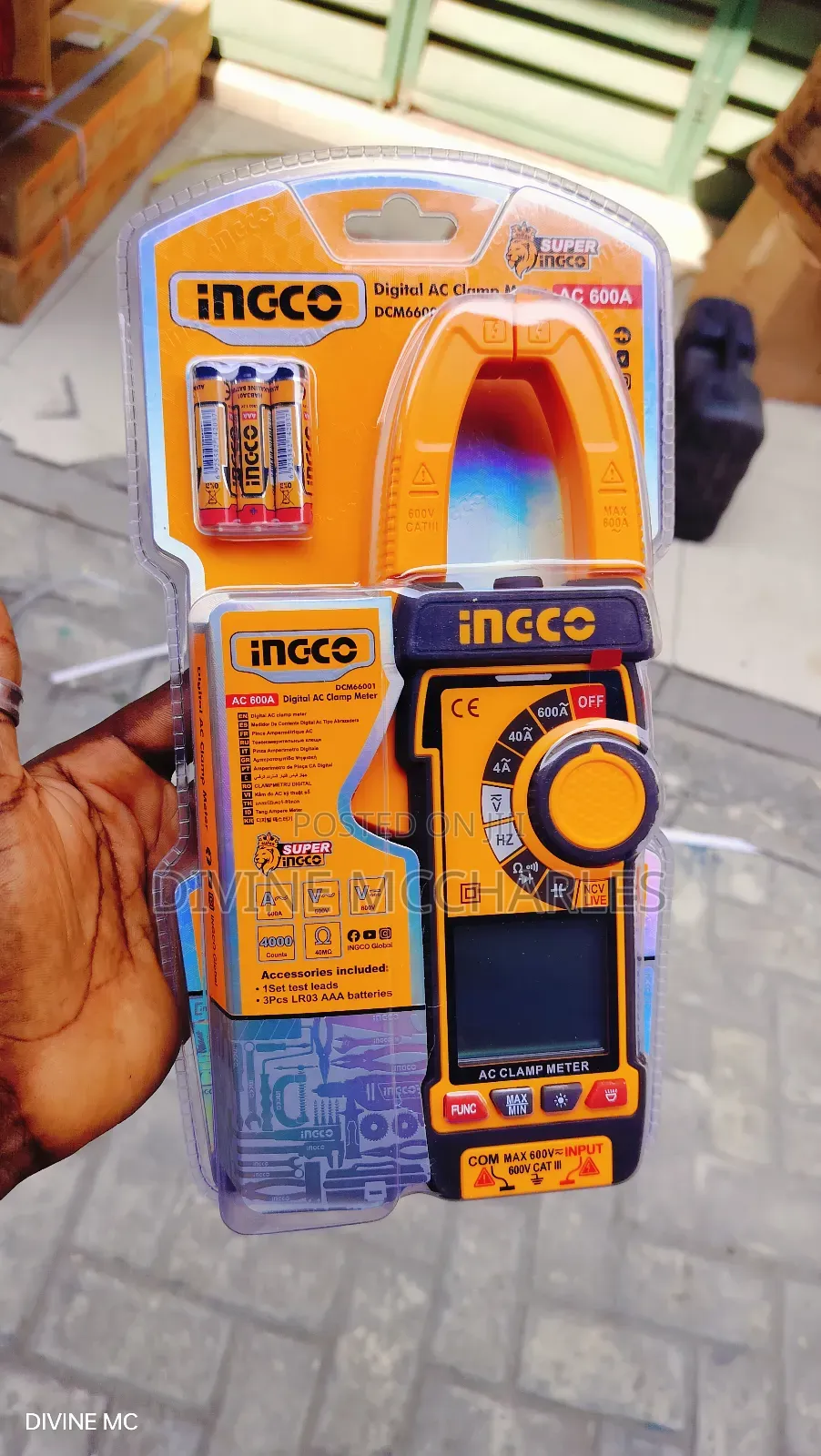 Ingco Digital AC Clamp Meter DCM66001