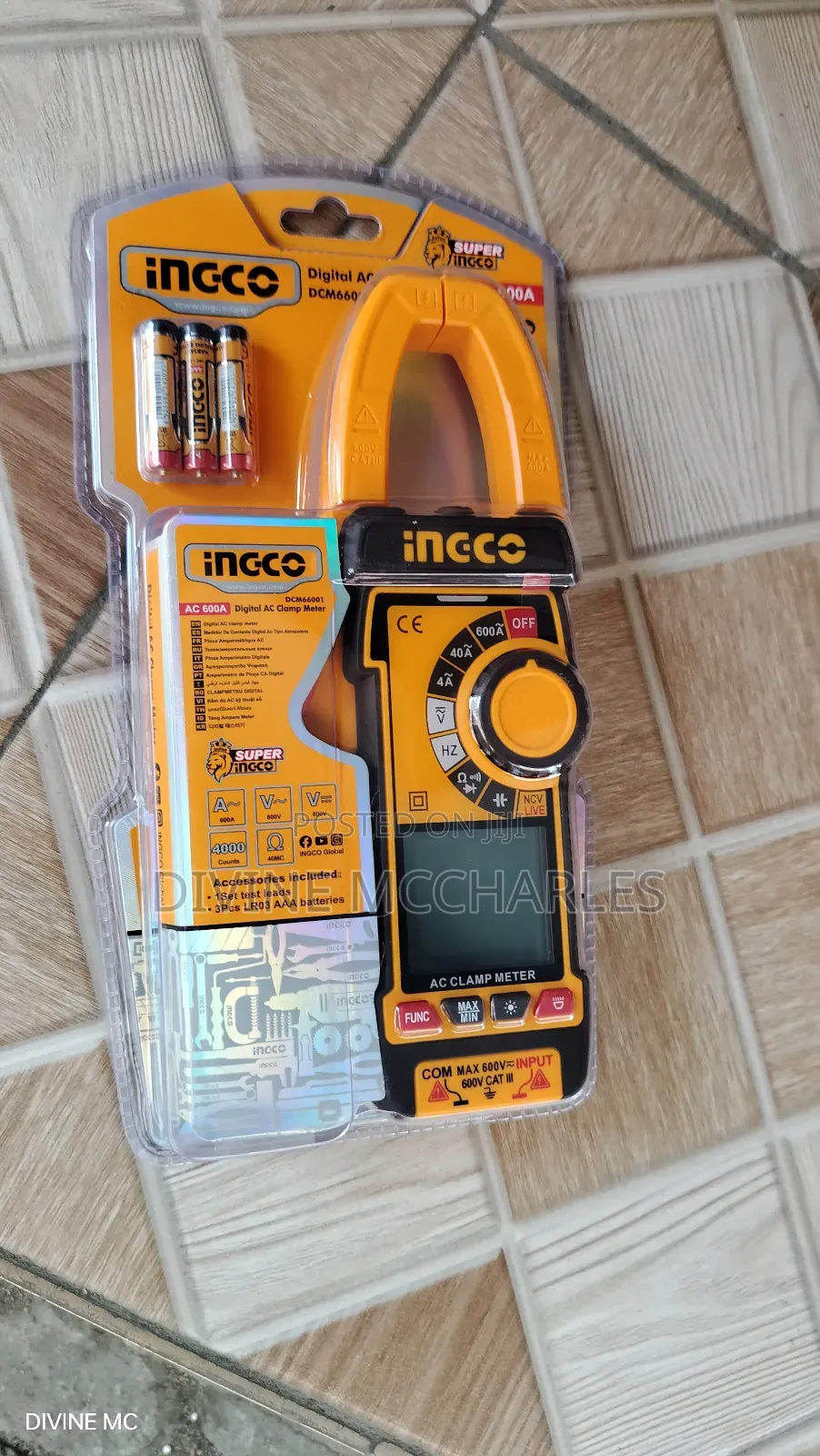 Ingco Digital AC Clamp Meter DCM66001