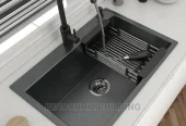 Black Single Bowl Kitchen Sink.