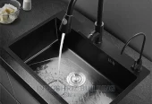 Black Single Bowl Kitchen Sink.